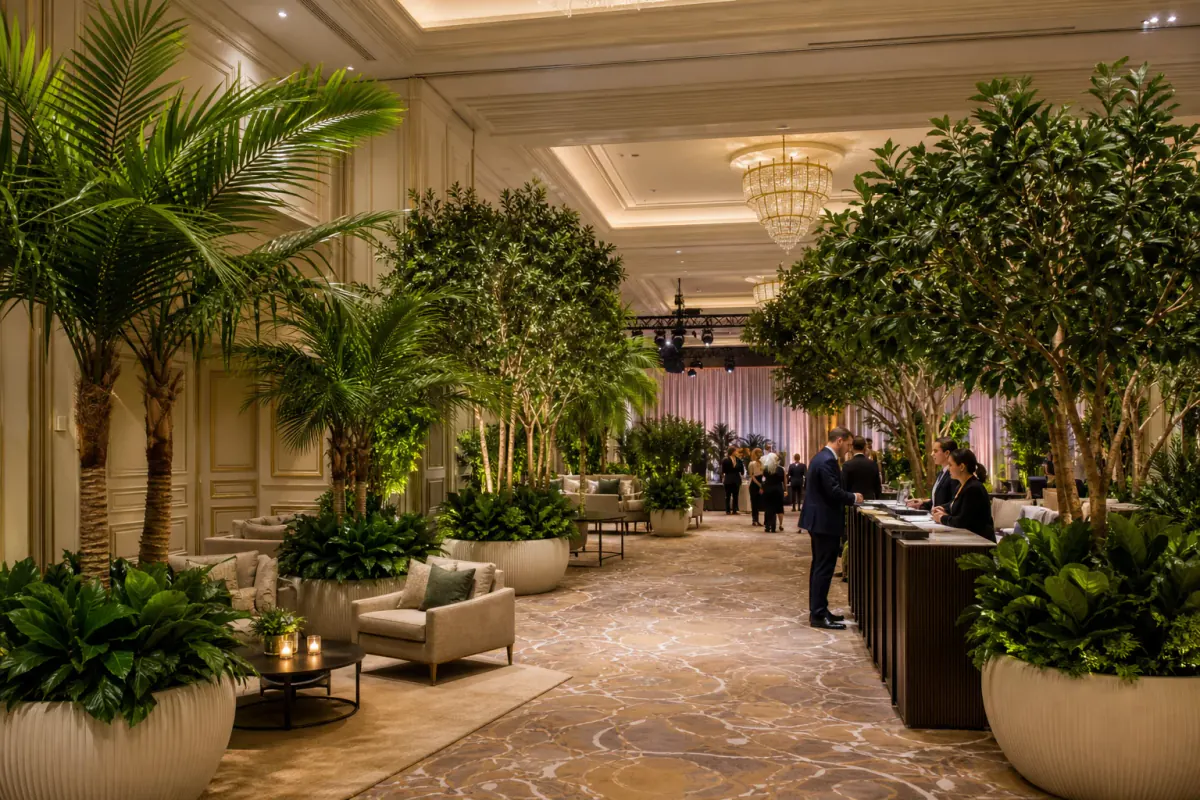 Artificial greenery for event planners