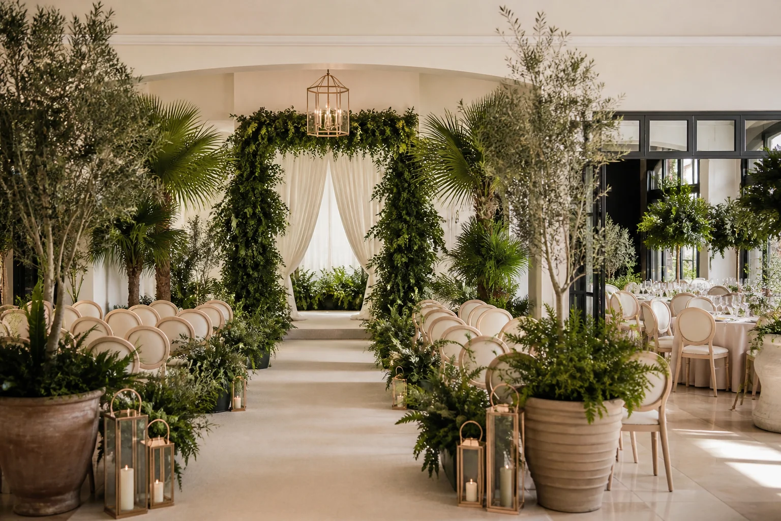 Artificial greenery for wedding planners