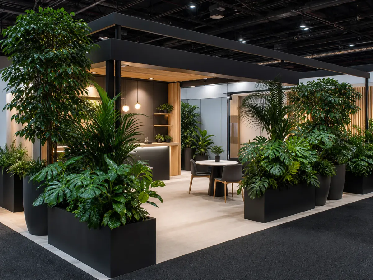 Trade Show Booth Greenery